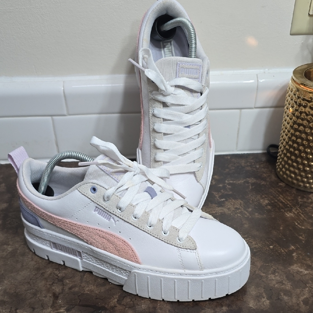 Puma Women's Sneakers - White and Pink